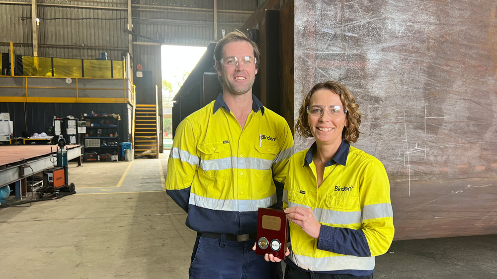 Peter Campbell Production Manager and Sarah Yuen GM Assets and Service