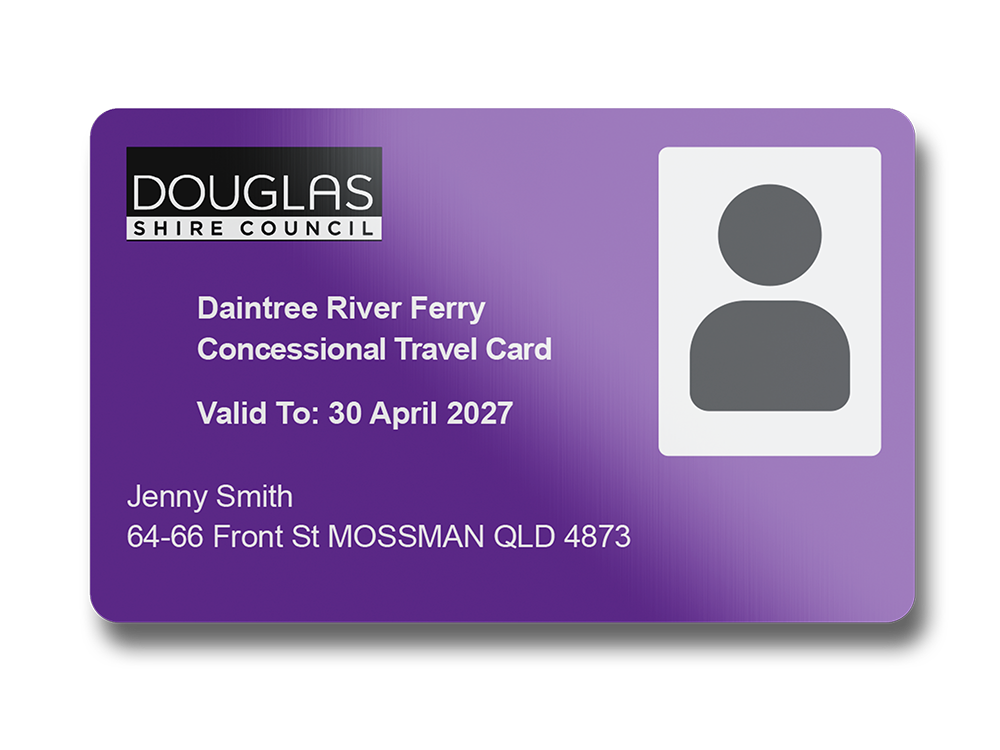 Daintree Ferry Concession Card